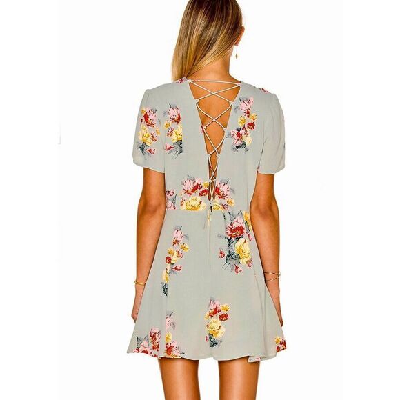 New. Privacy Please light green floral dress. - Picture 5 of 11